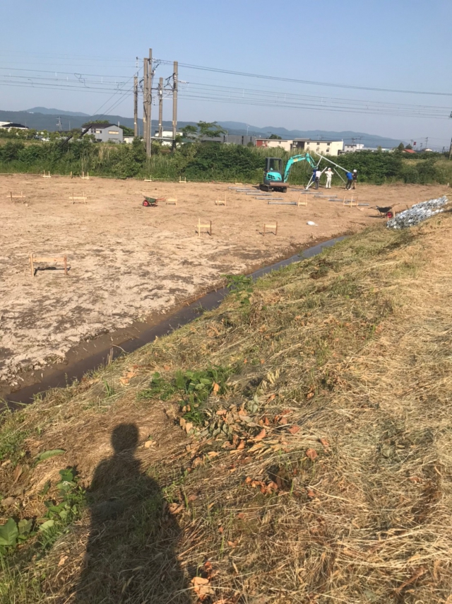 太陽光発電所の位置出し